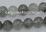 CCQ53 15.5 inches 12mm round cloudy quartz beads wholesale