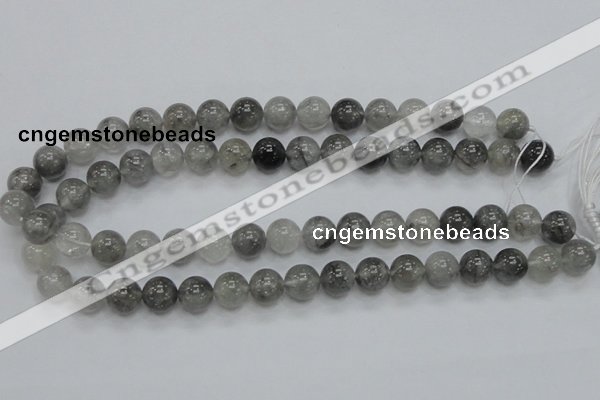 CCQ53 15.5 inches 12mm round cloudy quartz beads wholesale