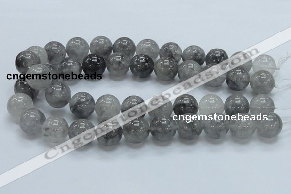 CCQ55 15.5 inches 18mm round cloudy quartz beads wholesale