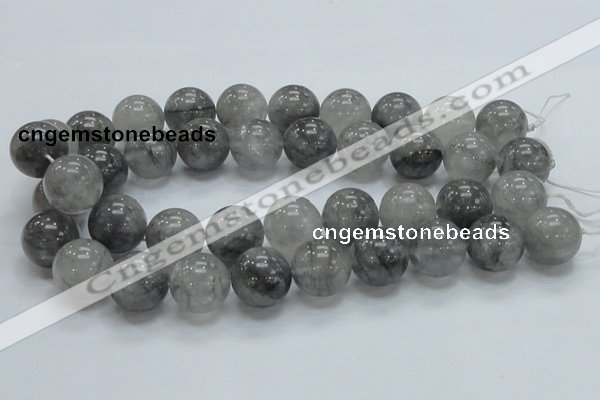 CCQ56 15.5 inches 20mm round cloudy quartz beads wholesale