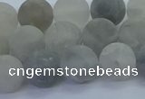 CCQ563 15.5 inches 10mm round matte cloudy quartz beads wholesale