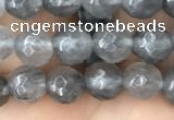 CCQ581 15.5 inches 6mm faceted round cloudy quartz beads wholesale