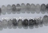 CCQ67 15.5 inches 5*8mm rondelle cloudy quartz beads wholesale