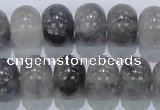 CCQ71 15.5 inches 12*16mm rondelle cloudy quartz beads wholesale