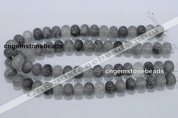 CCQ71 15.5 inches 12*16mm rondelle cloudy quartz beads wholesale