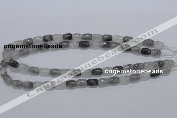 CCQ80 15.5 inches 8*12mm column cloudy quartz beads wholesale