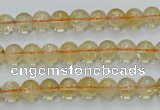 CCR02 15.5 inches 7mm round natural citrine gemstone beads wholesale