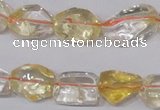 CCR100 15.5 inches 8-15mm natural citrine gemstone nugget beads