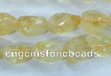 CCR101 15.5 inches 8-14mm natural citrine gemstone nugget beads