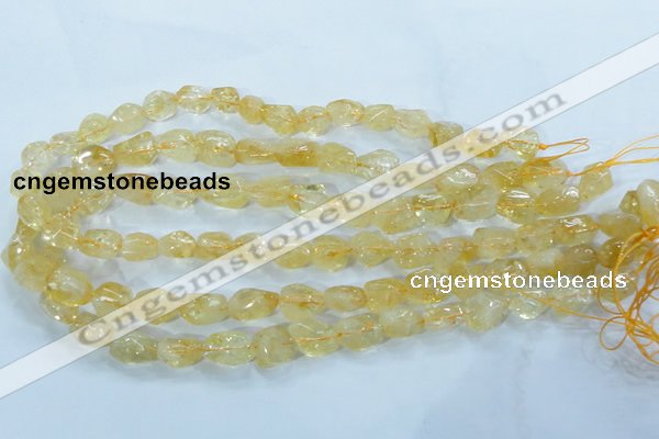 CCR101 15.5 inches 8-14mm natural citrine gemstone nugget beads