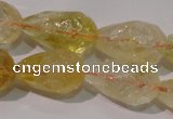 CCR212 15.5 inches 13*18mm faceted teardrop citrine gemstone beads