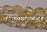 CCR217 15.5 inches 9*12mm nuggets natural citrine gemstone beads