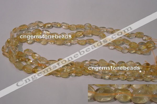 CCR217 15.5 inches 9*12mm nuggets natural citrine gemstone beads