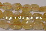 CCR218 15.5 inches 9*13mm nuggets natural citrine gemstone beads