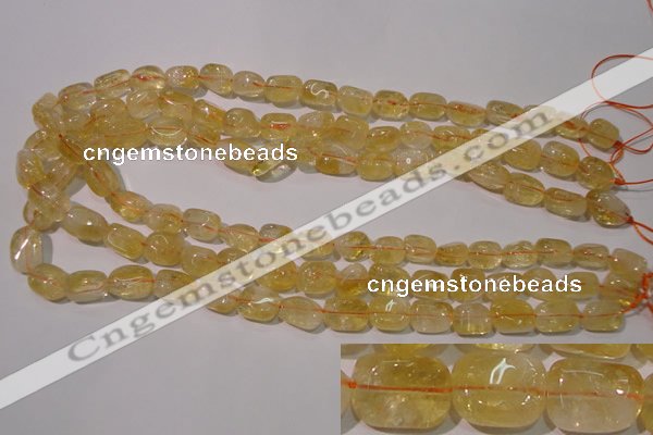 CCR218 15.5 inches 9*13mm nuggets natural citrine gemstone beads