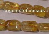 CCR219 15.5 inches 11*17mm nuggets natural citrine gemstone beads