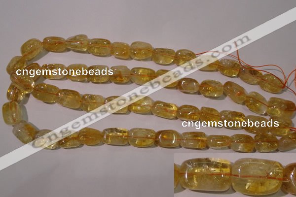 CCR219 15.5 inches 11*17mm nuggets natural citrine gemstone beads