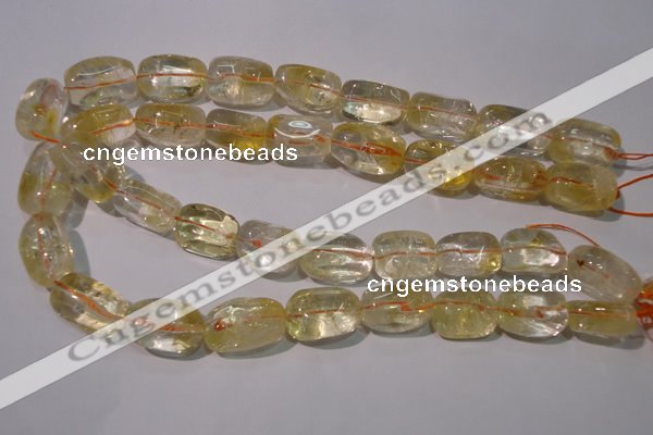 CCR220 15.5 inches 14*23mm nuggets natural citrine gemstone beads