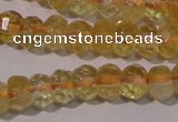 CCR225 15.5 inches 4*6mm faceted rondelle natural citrine beads