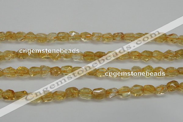 CCR235 15.5 inches 7*9mm nuggets natural citrine gemstone beads