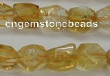 CCR236 15.5 inches 9*12mm nuggets natural citrine gemstone beads