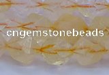 CCR314 15.5 inches 12mm faceted nuggets citrine gemstone beads