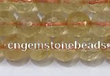 CCR340 15.5 inches 6mmm faceted round citrine beads wholesale