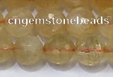 CCR341 15.5 inches 8mmm faceted round citrine beads wholesale