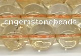 CCR347 15.5 inches 10mm round natural citrine beads wholesale