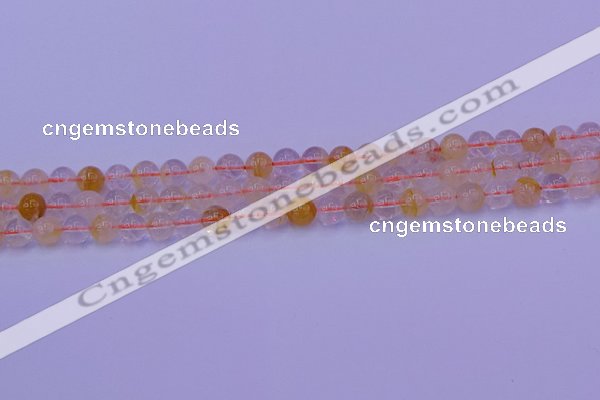 CCR361 15.5 inches 6mm round citrine beads wholesale