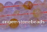 CCR362 15.5 inches 8mm round citrine beads wholesale