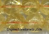 CCR383 15 inches 10mm round citrine beads wholesale