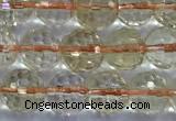 CCR390 15 inches 6mm faceted round citrine beads wholesale