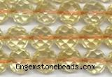 CCR398 15 inches 6mm faceted round citrine beads