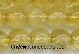 CCR400 15 inches 8mm round citrine beads, 2mm hole