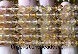 CCR422 15 inches 6mm round citrine beads wholesale