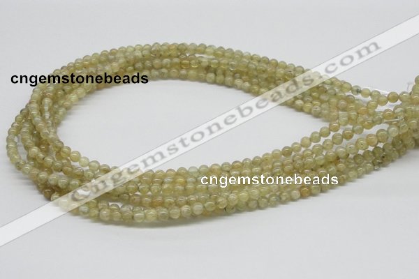CCR80 15.5 inches 5mm round citrine gemstone beads wholesale