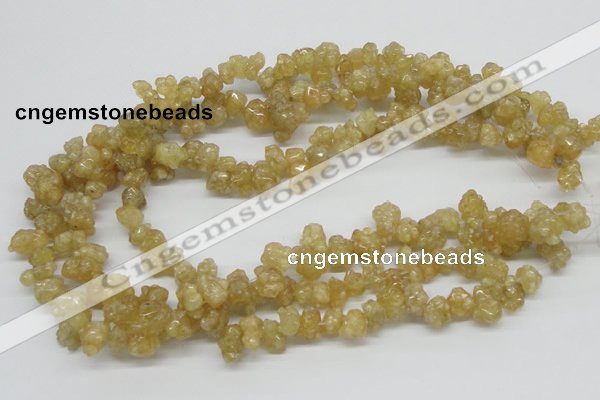 CCR85 15.5 inches 12mm chip citrine gemstone beads wholesale