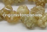 CCR86 15.5 inches 14mm chip citrine gemstone beads wholesale