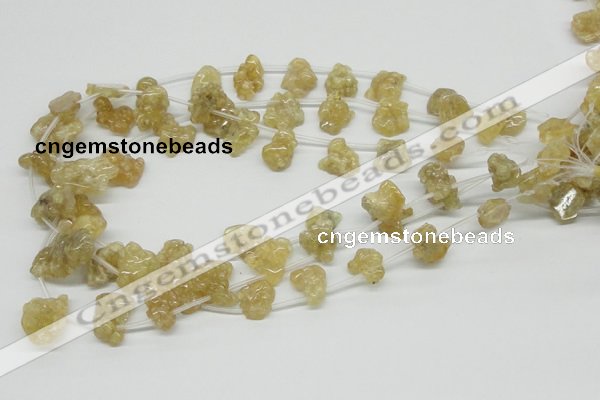 CCR87 15.5 inches 15mm chips citrine gemstone beads wholesale