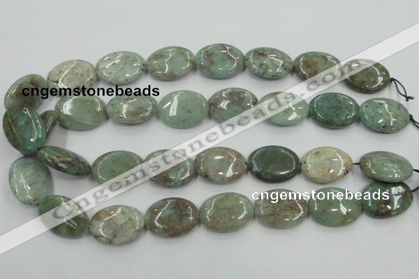 CCS100 15.5 inches 18*25mm oval African chrysocolla beads