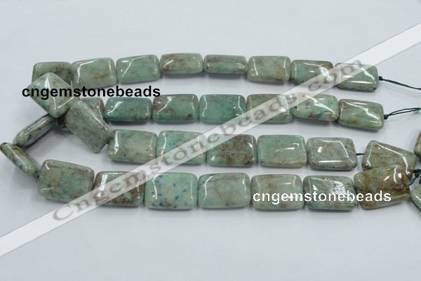 CCS102 15.5 inches 18*25mm rectangle African chrysocolla beads