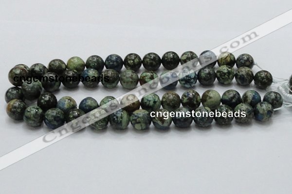 CCS15 15.5 inches 14mm round natural chrysocolla gemstone beads