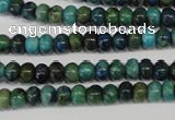 CCS150 15.5 inches 4*6mm rondelle dyed chrysocolla gemstone beads