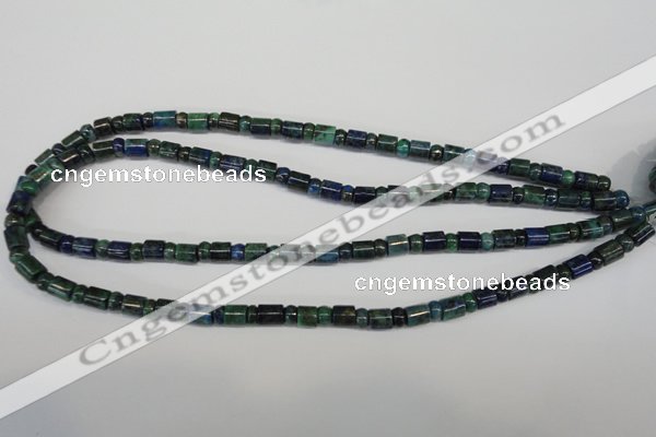 CCS152 15.5 inches 4*6mm rondelle & 6*7mm tube dyed chrysocolla beads