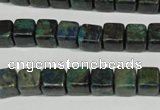 CCS154 15.5 inches 8*8mm cube dyed chrysocolla gemstone beads