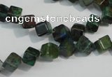 CCS155 15.5 inches 6*6mm cube dyed chrysocolla gemstone beads