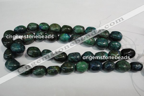 CCS158 15.5 inches 13*18mm – 15*20mm nuggets dyed chrysocolla beads