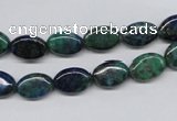 CCS164 15.5 inches 8*12mm oval dyed chrysocolla gemstone beads