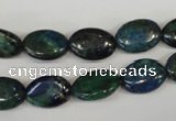 CCS165 15.5 inches 10*14mm oval dyed chrysocolla gemstone beads